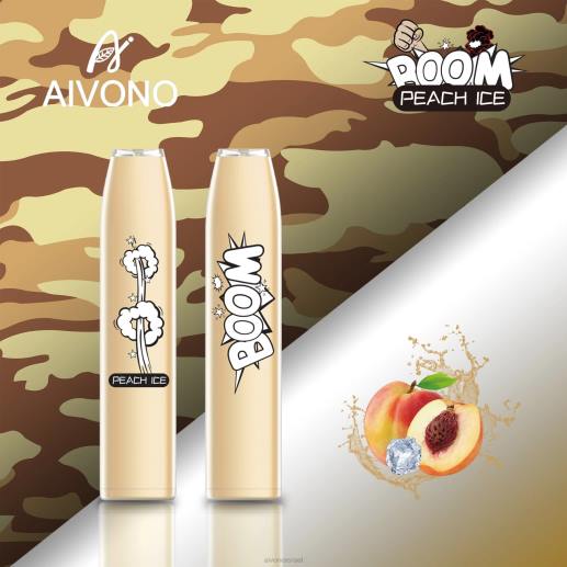 קרח אפרסק Aivono AIM BOOM 600 6D22362 | Aivono Vape Review